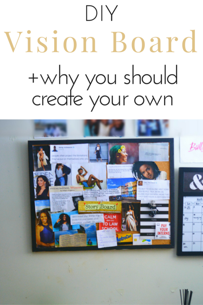 DIY Vision board+ Why you should make one | Cocktails and Ambition